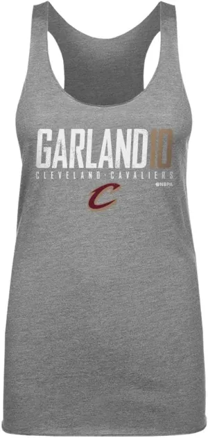500 LEVEL Darius Garland Cleveland Cavaliers Women's Tank Top - Darius Garland Cleveland Cavaliers Elite WHT