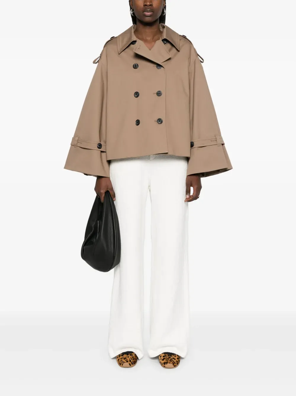 Alisandra Trench Jacket in Fossil