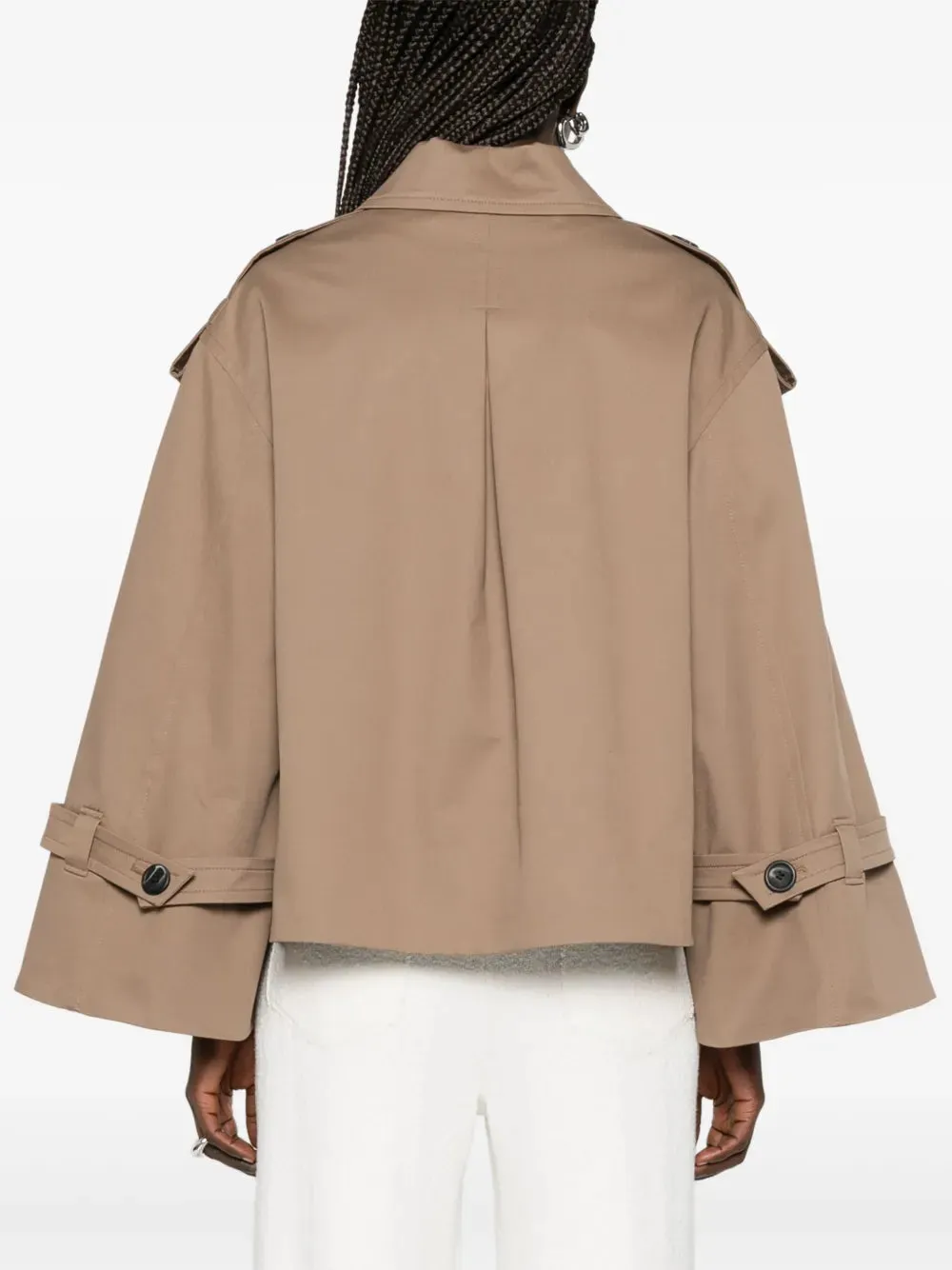 Alisandra Trench Jacket in Fossil