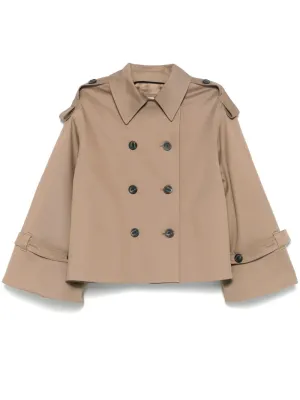Alisandra Trench Jacket in Fossil