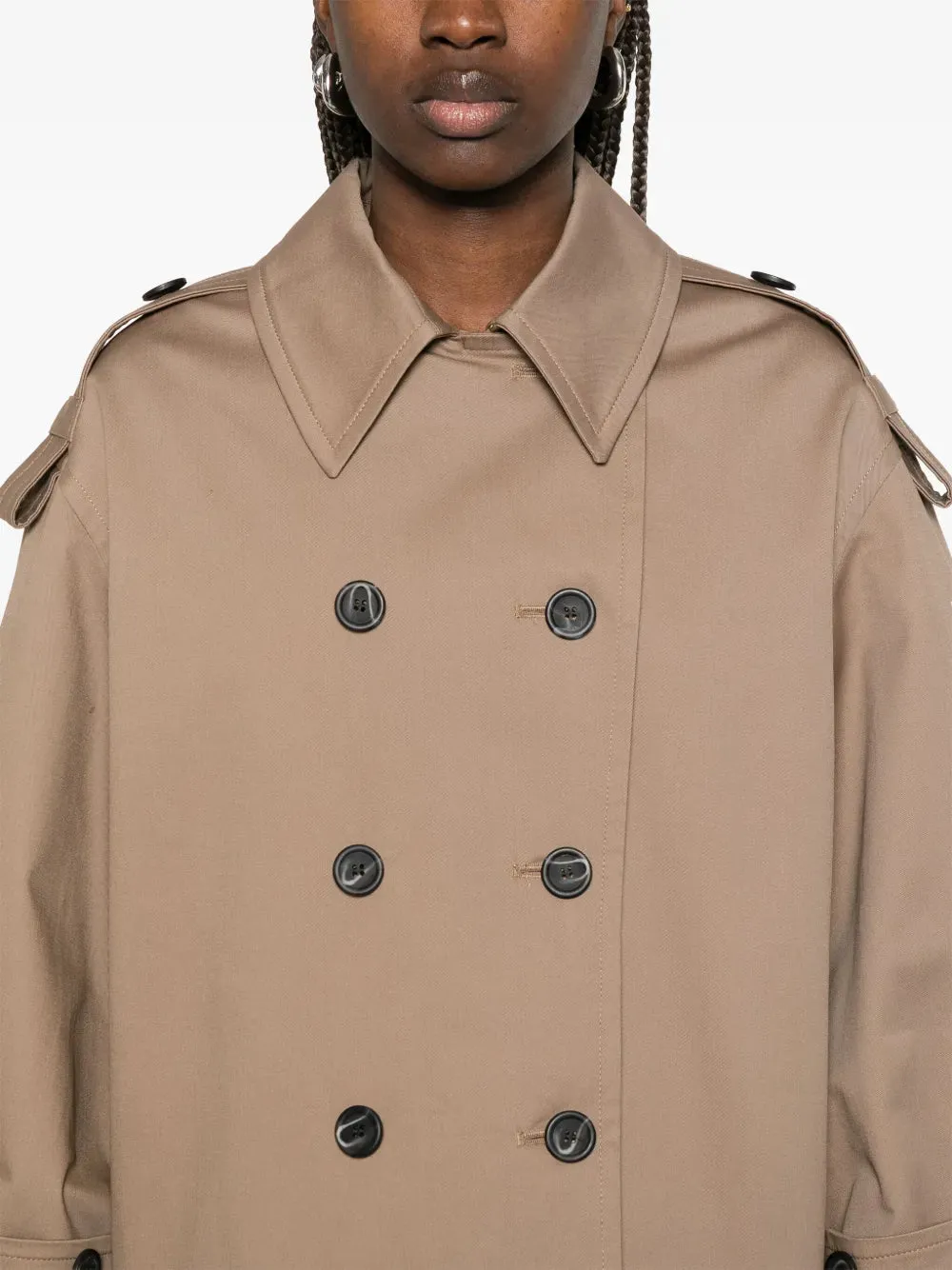 Alisandra Trench Jacket in Fossil