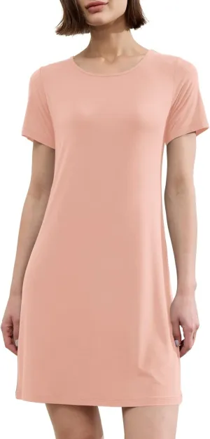 BAMBOO COOL Nightgowns for Women Sleepshirts Cute Short Sleeve Dress Pajamas Women's Soft Sleepwear