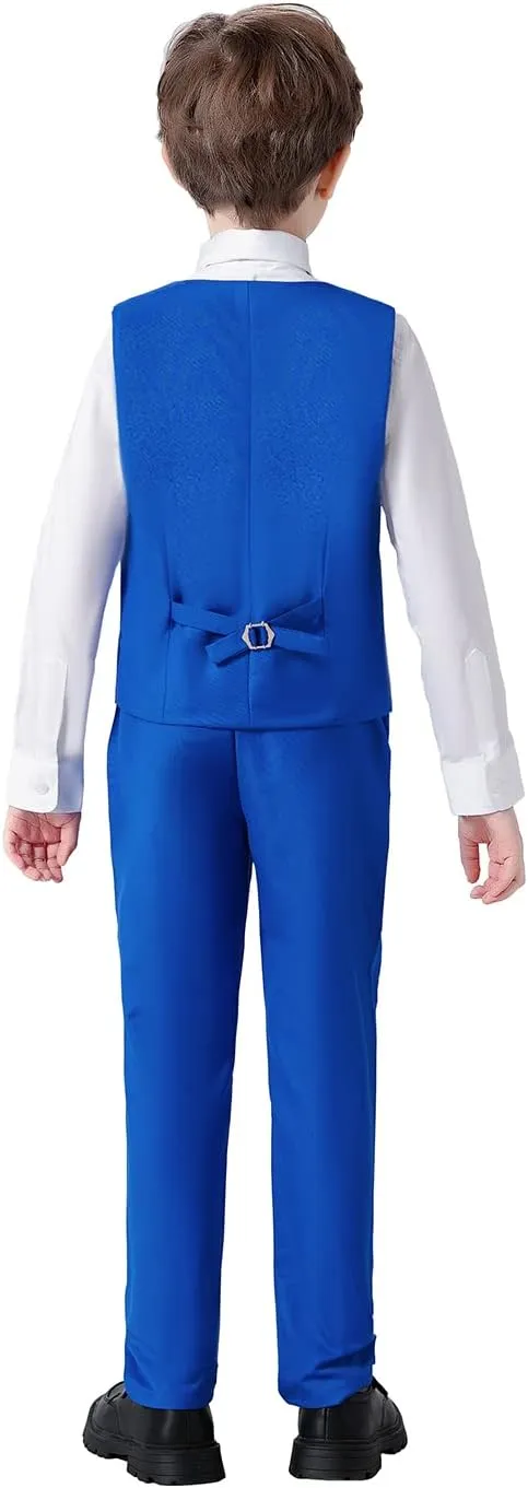 Boys Suits Kids Formal Dress Suit Vest and Pant Set for Wedding