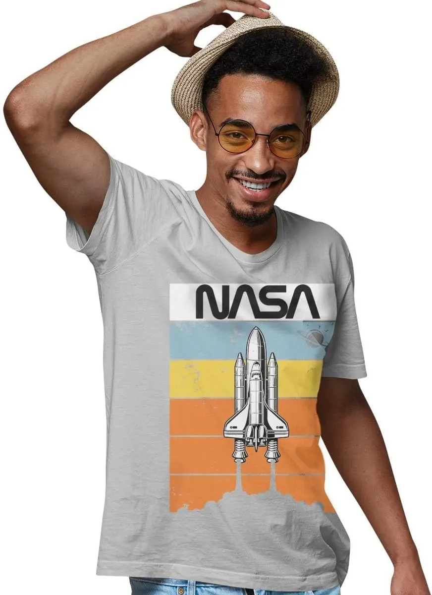 BROOKLYN VERTICAL Officially Approved NASA Product 4-Pack Boys Short Sleeve Crew Neck T-Shirt with Chest Print