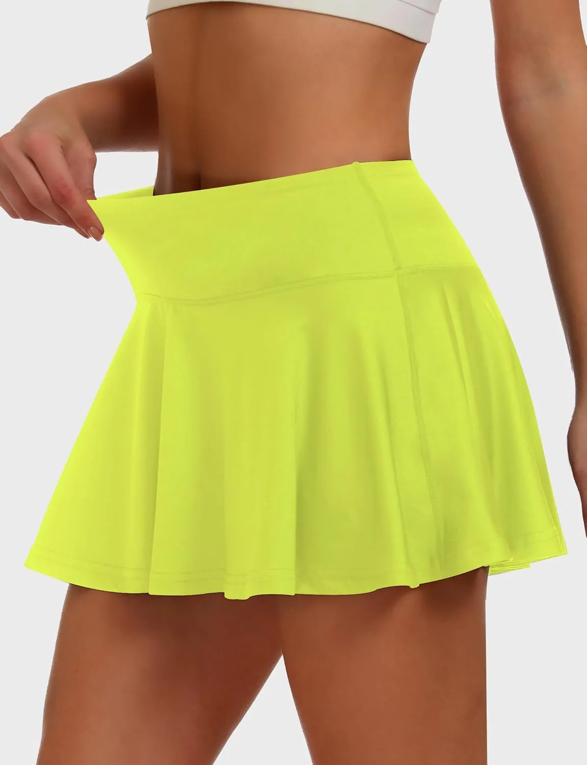 Buauty Tennis Skirts with Pocket Women's High Waisted Athletic Skorts Golf Pleated Skirts for Pickleball Workout Outfits