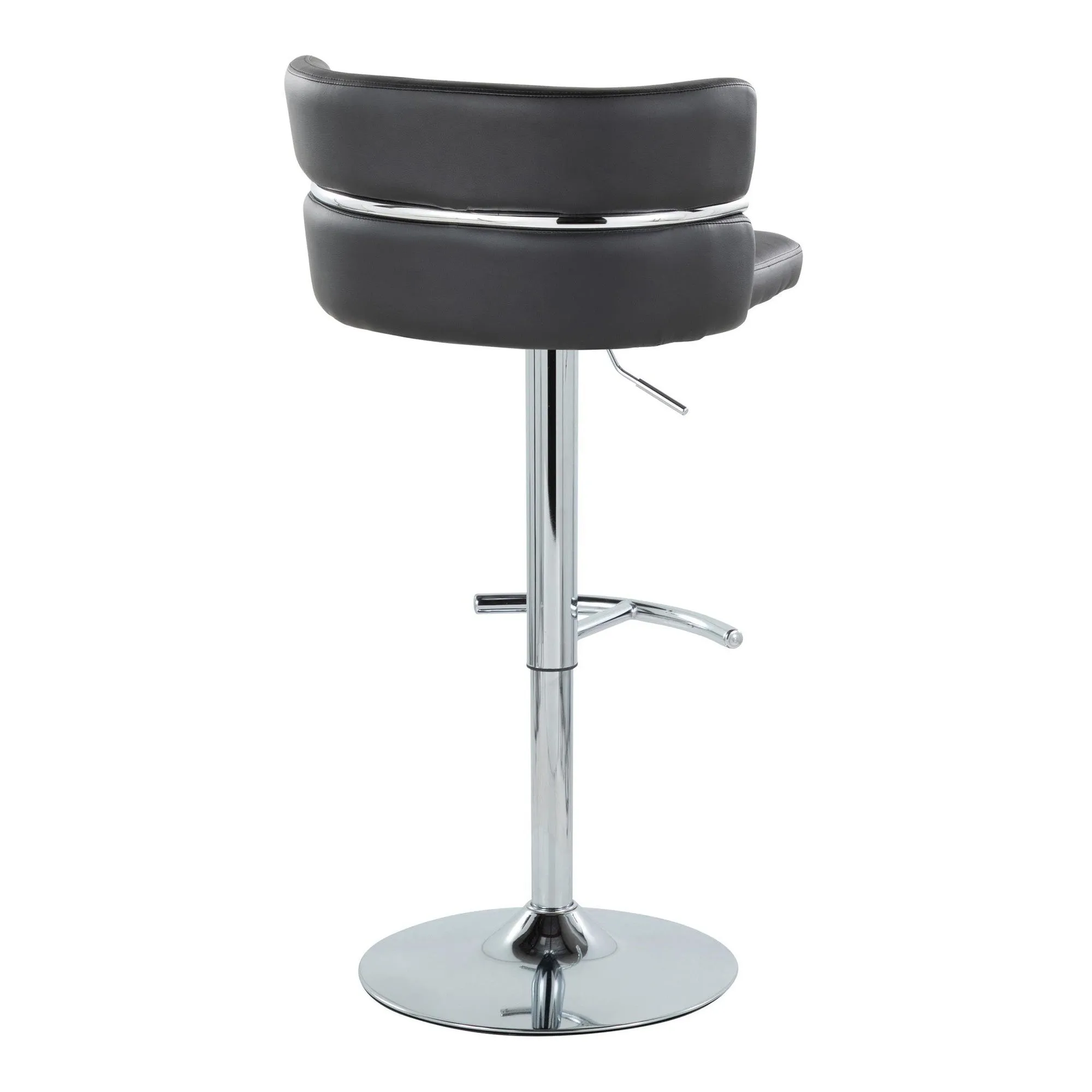 Cinch Adjustable Barstool - Set of 2 By LumiSource - BS-CINCHPU-RNT2 CHRCHRBK2