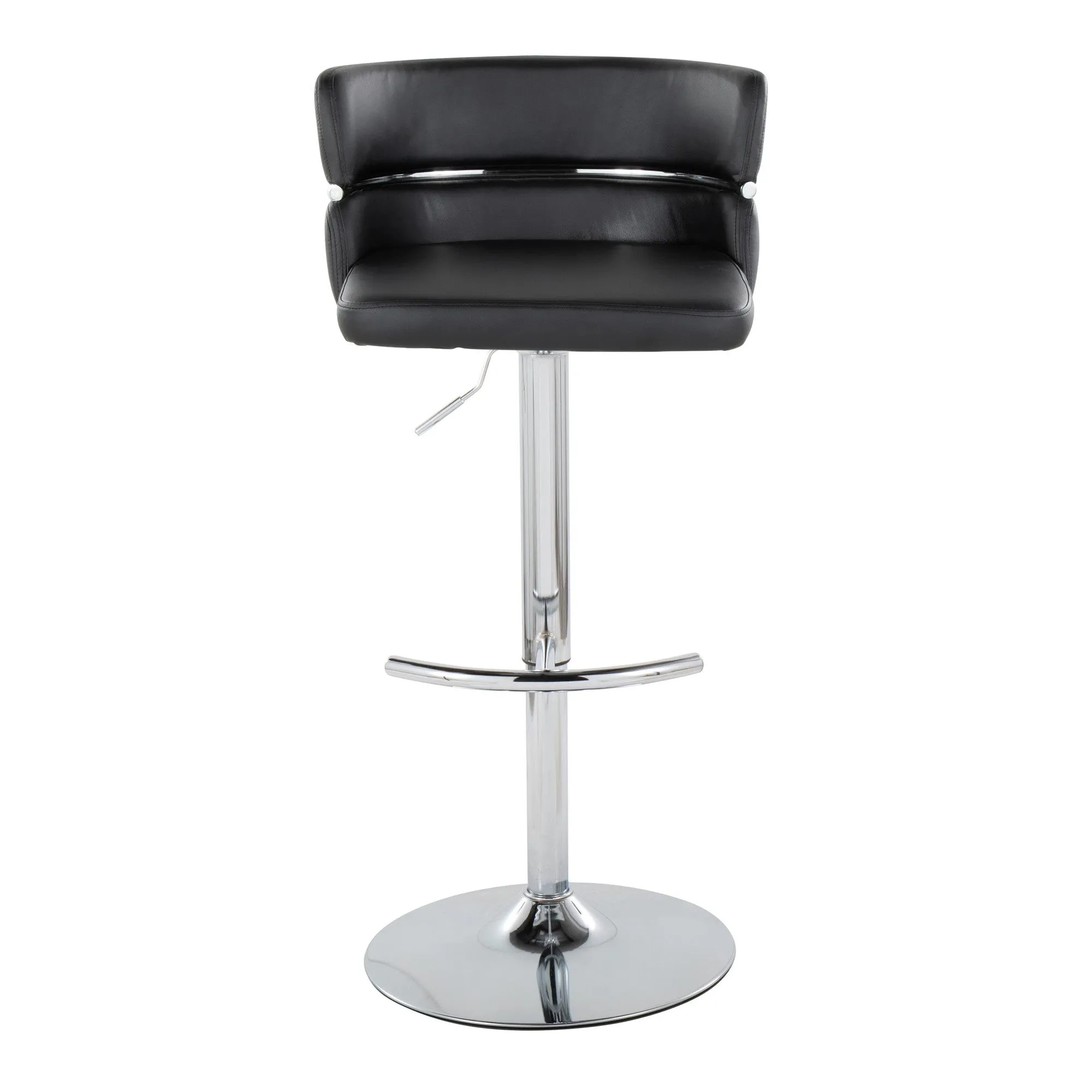 Cinch Adjustable Barstool - Set of 2 By LumiSource - BS-CINCHPU-RNT2 CHRCHRBK2