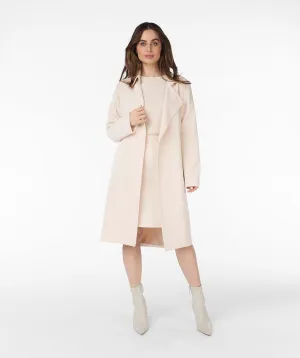 Cira City Twill Coat in Sand Color- EsQualo SP2410001