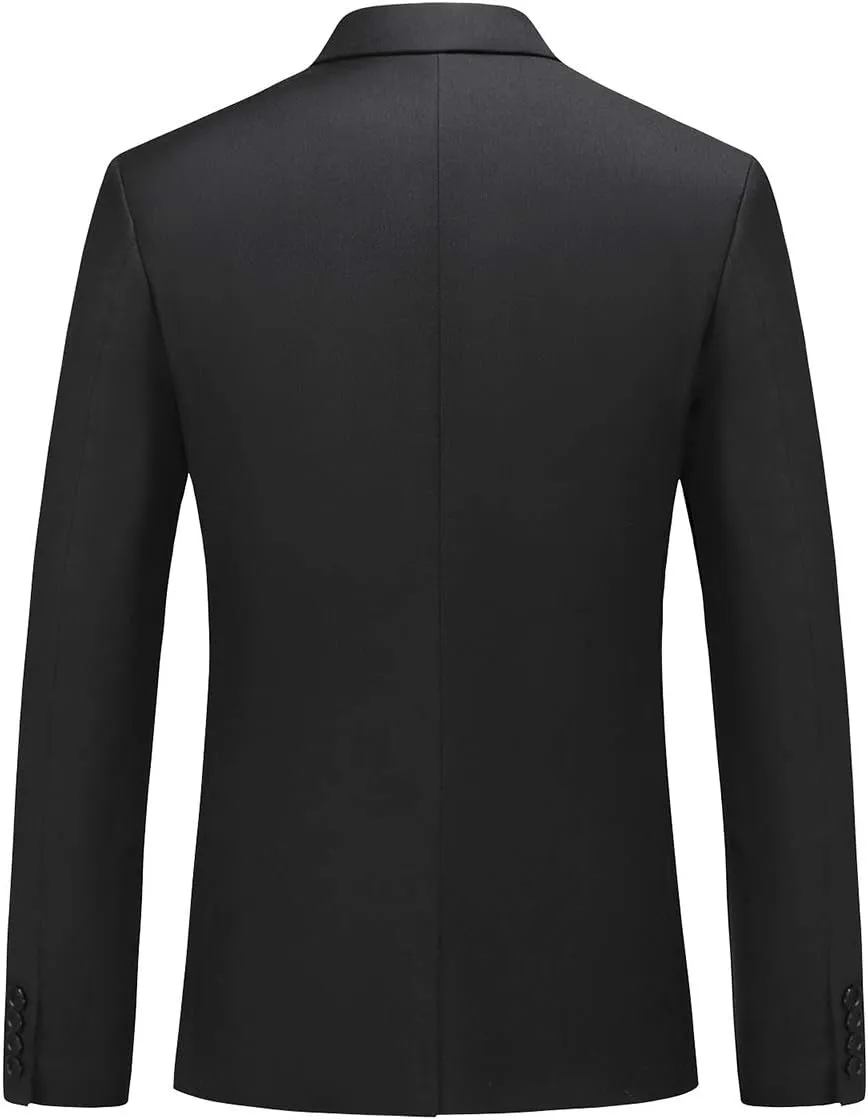 Cloudstyle Men's Suit Single-Breasted One Button Center Vent 2 Pieces Slim Fit Formal Suits