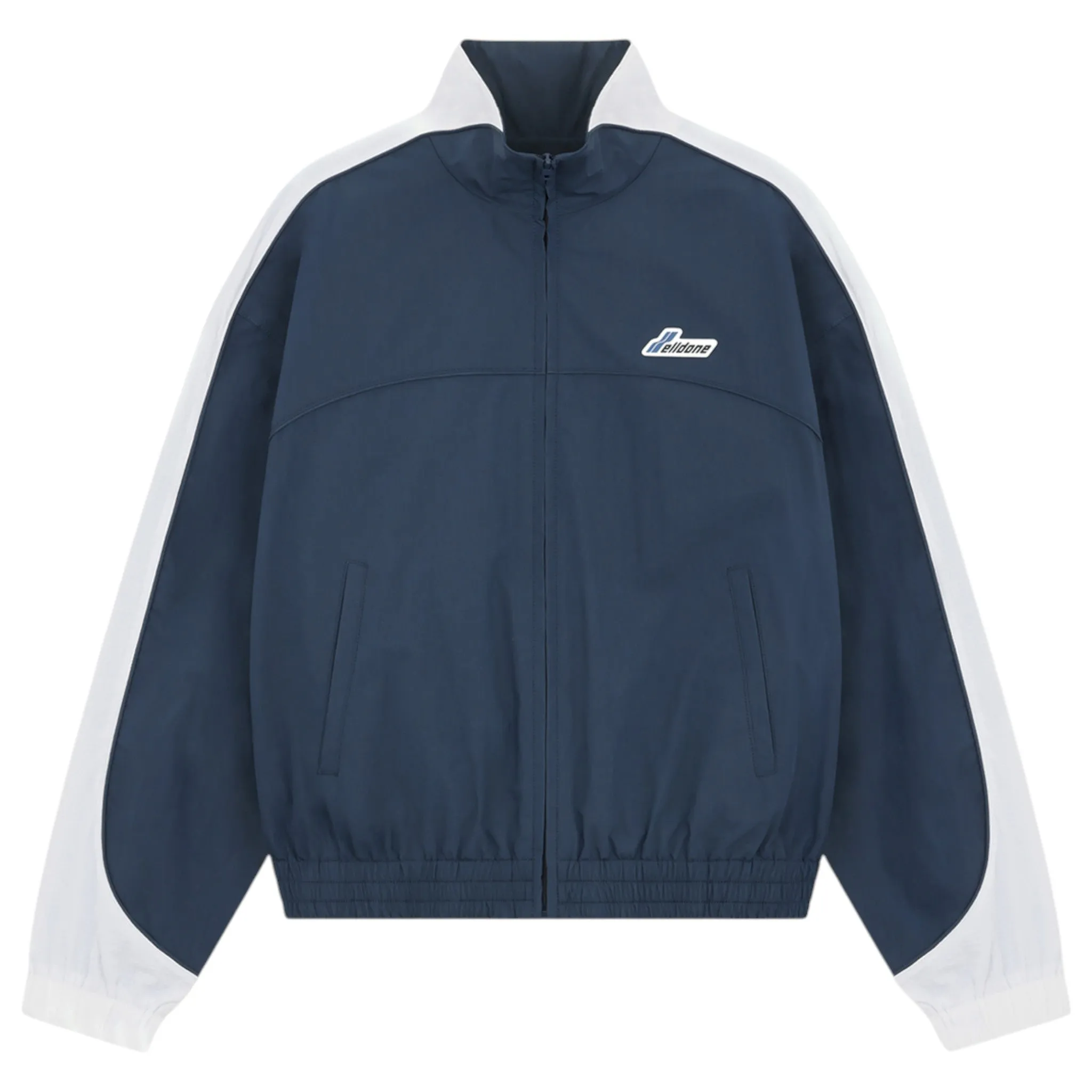 COLOR BLOCK TRACK JACKET / NAVY