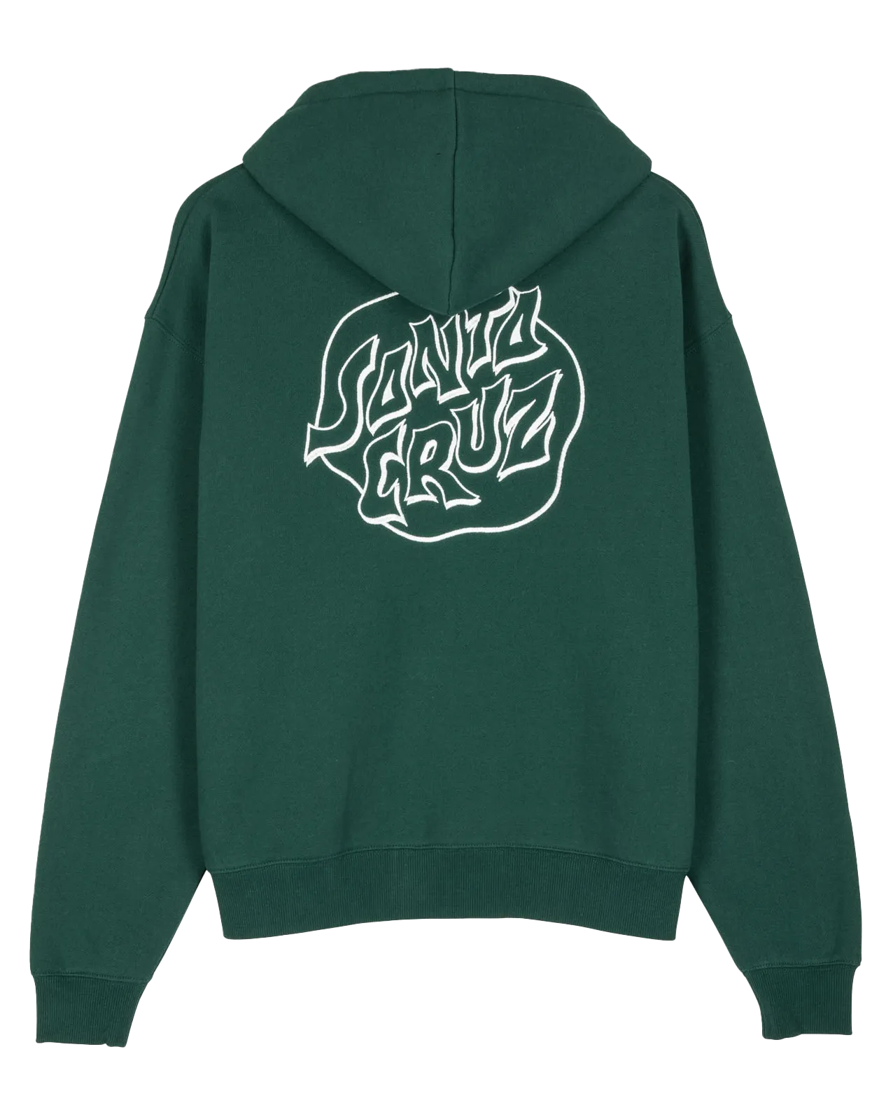 Fever Dream Mono Dot Zip Hoodie in Emerald