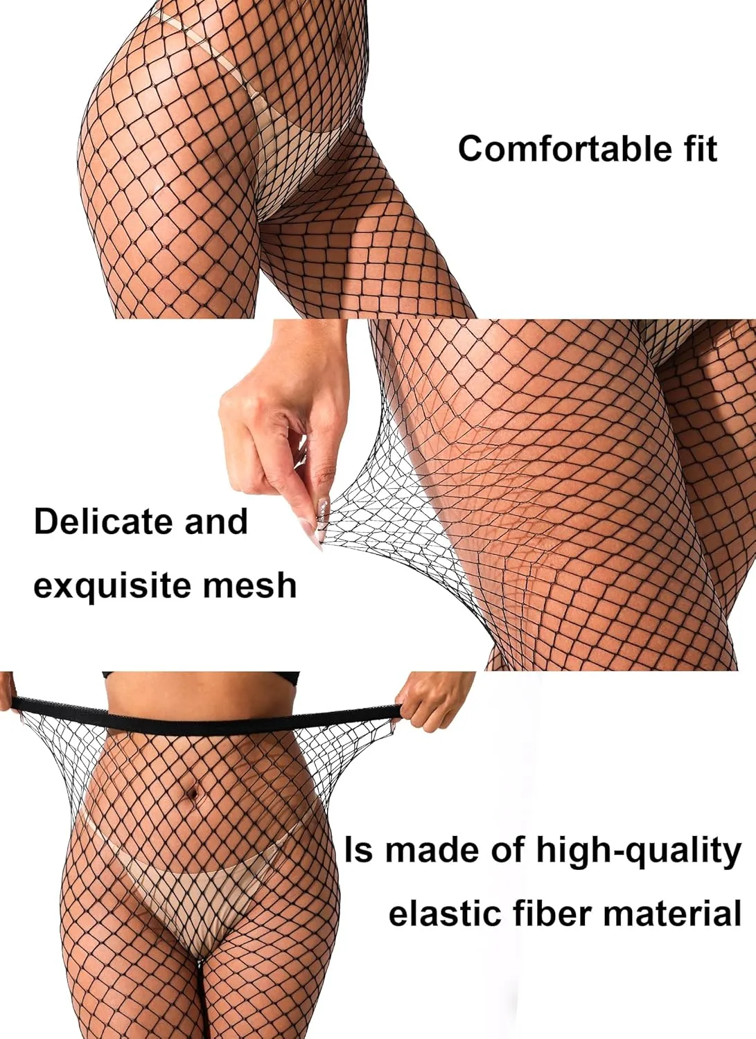 Fishnet Stockings Womens High Waist Sexy Tights for Women Mesh Stockings