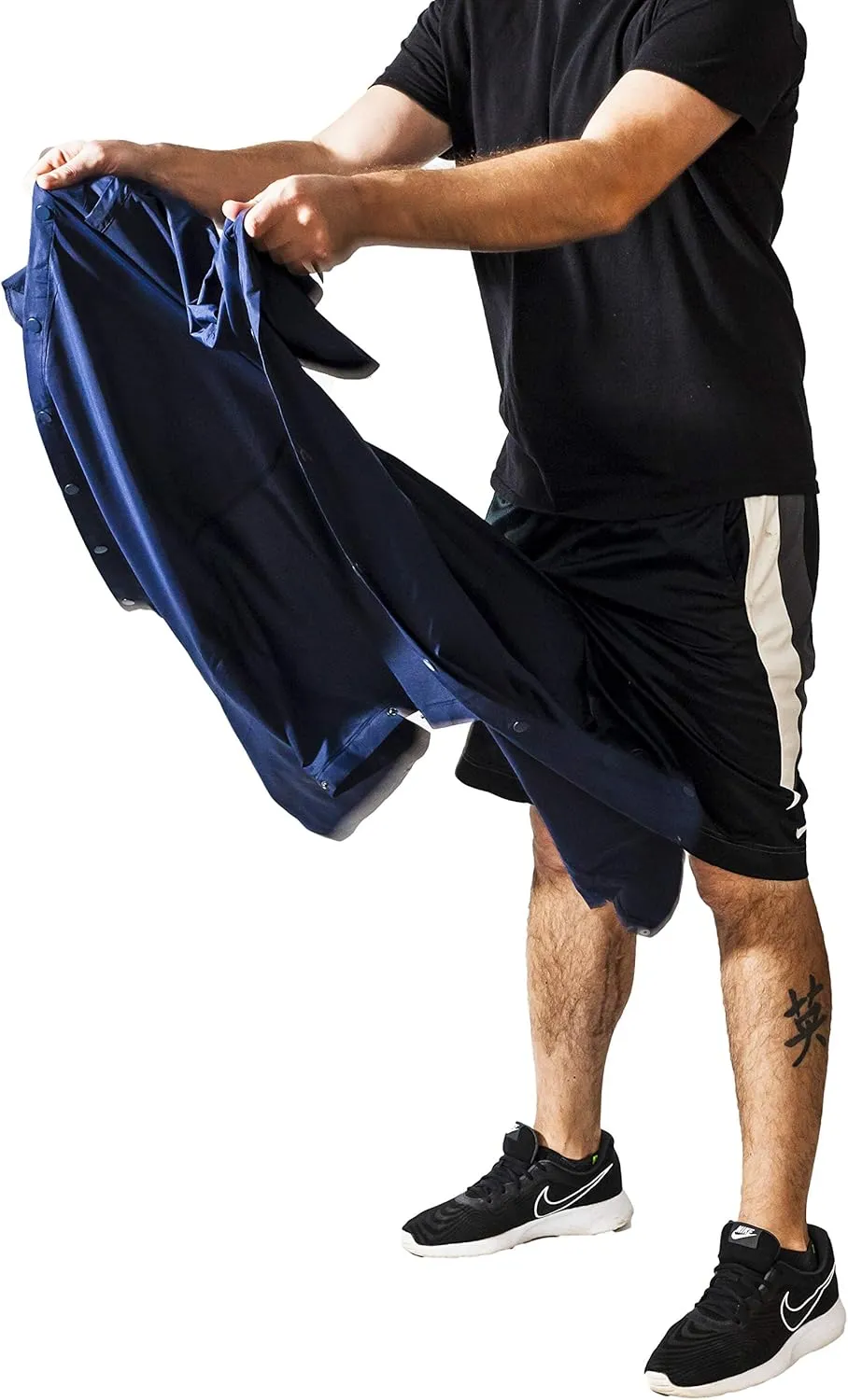 Funny Guy Mugs Tear Away Pull On Pants - Post-Surgery Snap Button Tearaway Elastic Waist Pants - Retro Windbreaker Pants