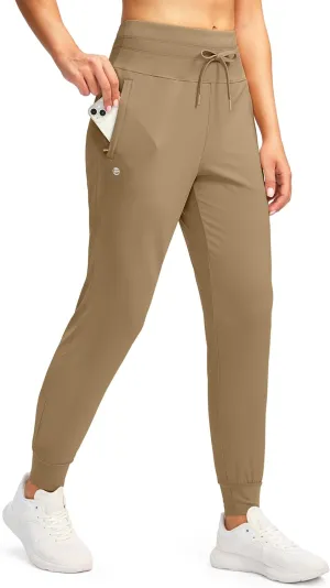 G Gradual Women's Joggers Pants with Zipper Pockets High Waisted Sweatpants Athletic Tapered Pants for Women Lounge Workout