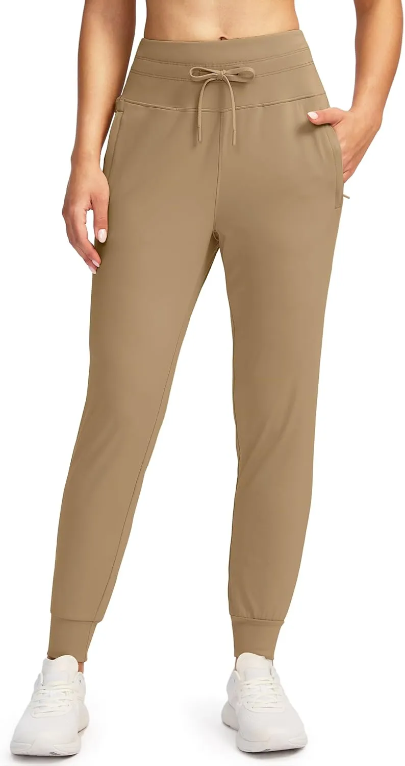 G Gradual Women's Joggers Pants with Zipper Pockets High Waisted Sweatpants Athletic Tapered Pants for Women Lounge Workout