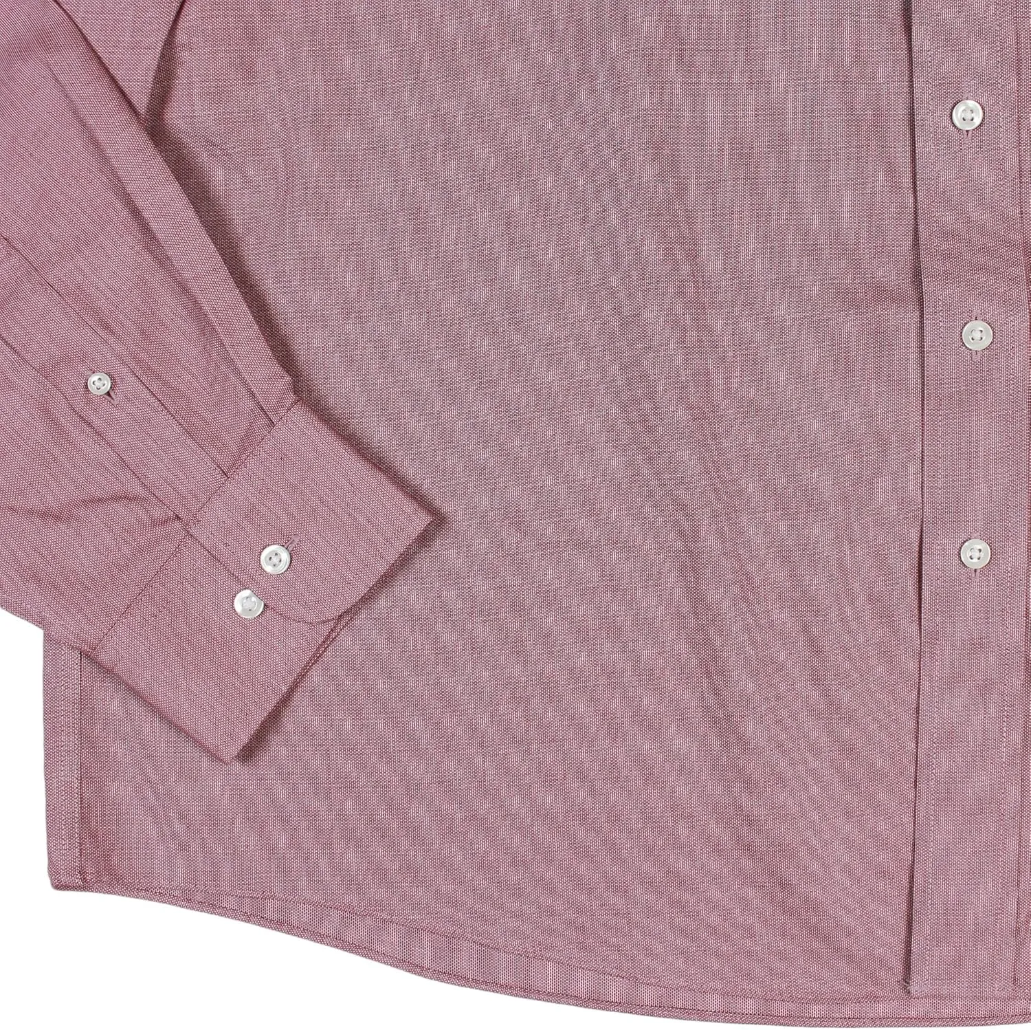 Gold Label Men's Big and Tall Non-Iron Wrinkle-Resistant Long Sleeve Pocket Dress Shirt with Spread Collar