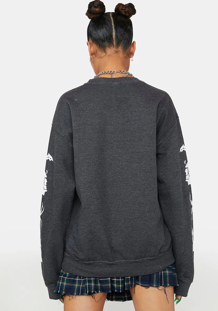 Goosebumps Spooky Sleeves Crewneck Sweater