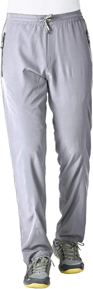 Gopune Men's Lightweight Hiking Running Sweatpants Quick Dry Outdoor Athletic Casual Pants with Zipper Pockets
