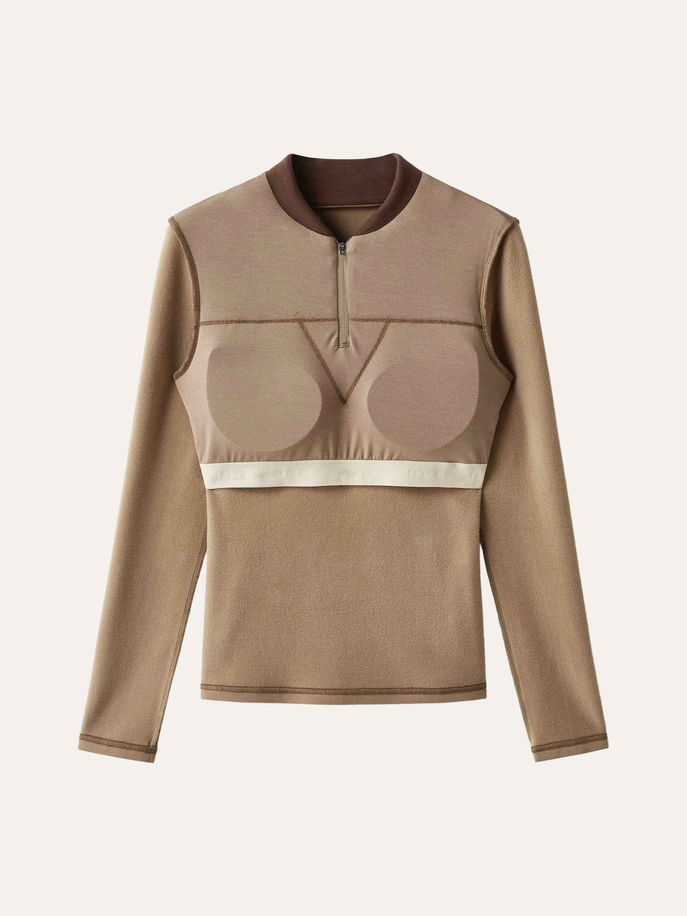 Half-Zip Mockneck Brami Top
