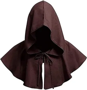 Halloween Grim Cowl Cloak Medieval Wicca Pagan Hood Hat Cosplay Costumes Hooded Poncho for Men Women