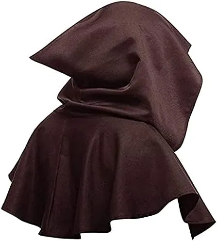 Halloween Grim Cowl Cloak Medieval Wicca Pagan Hood Hat Cosplay Costumes Hooded Poncho for Men Women