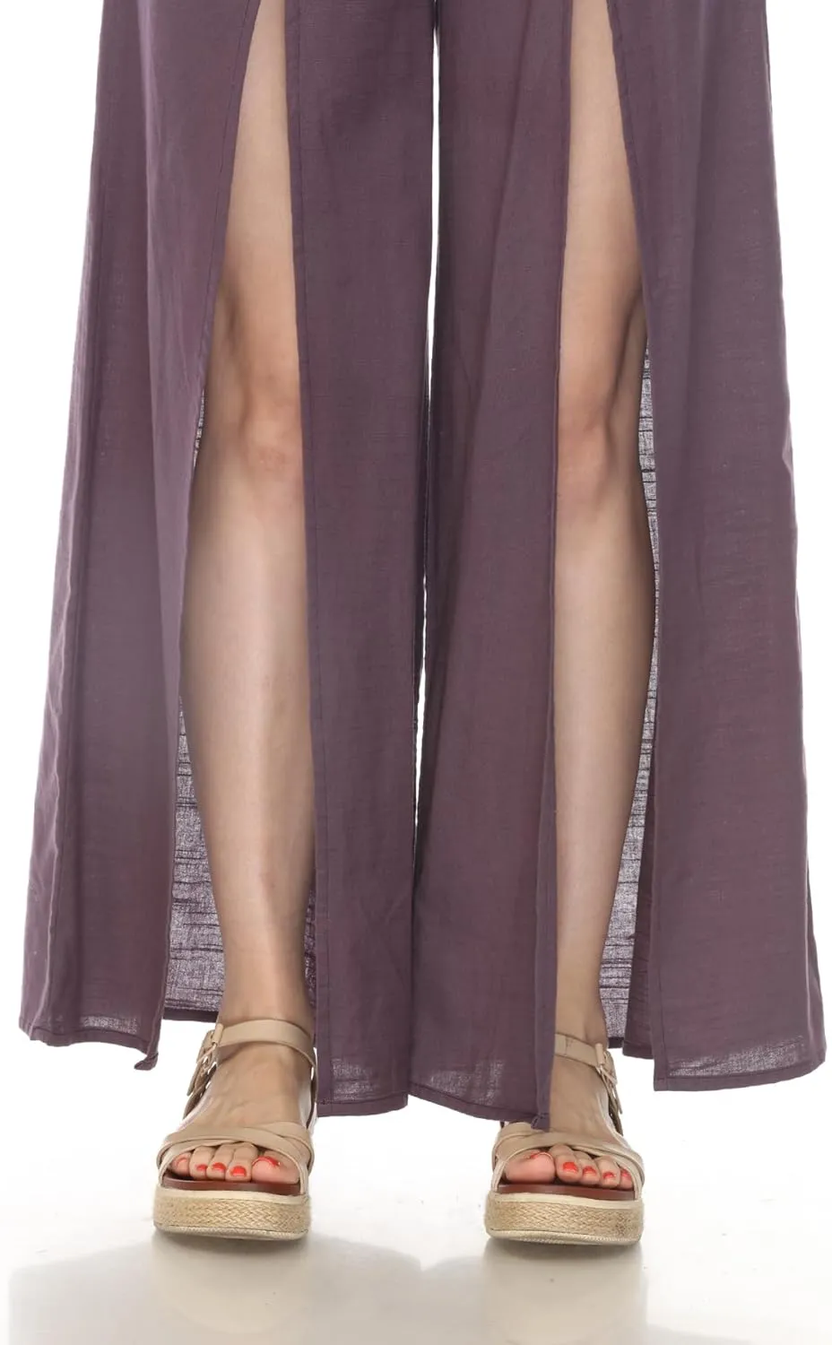 Homespun Split Harem Pants