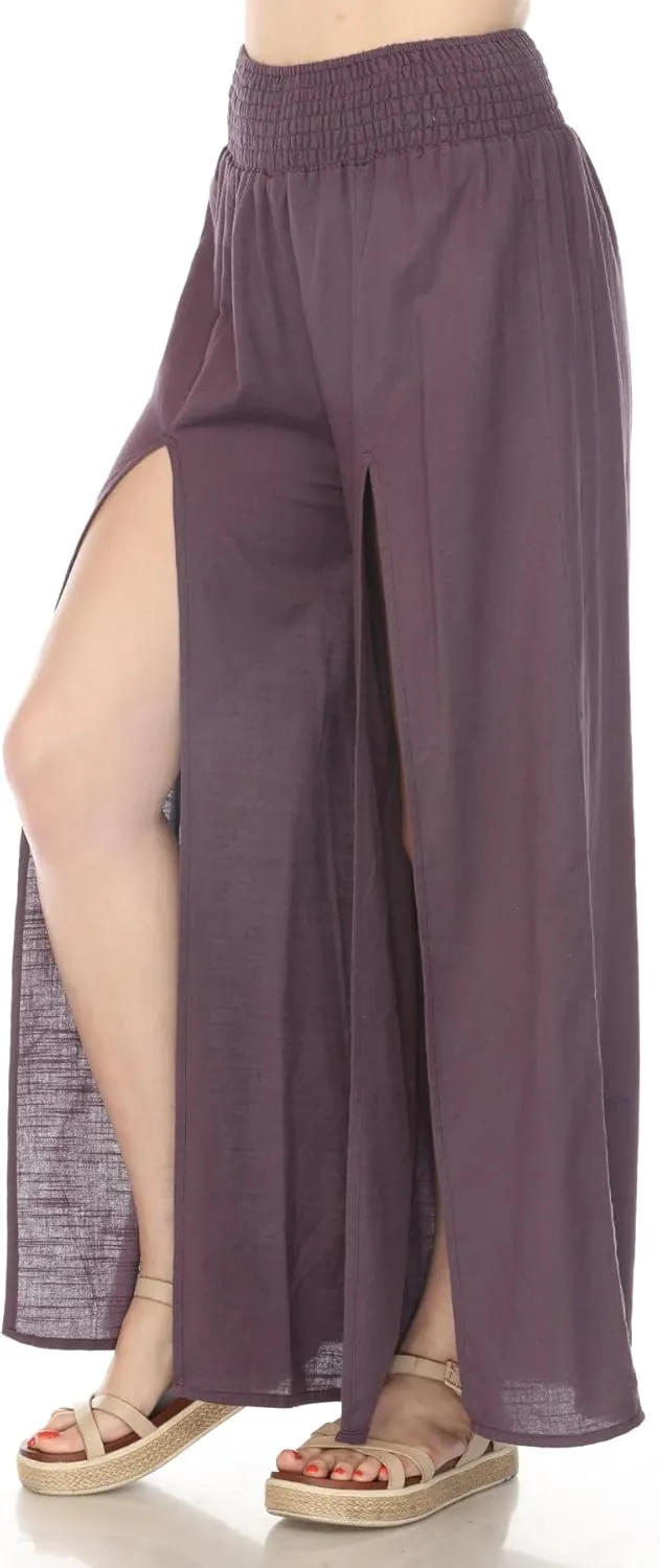 Homespun Split Harem Pants