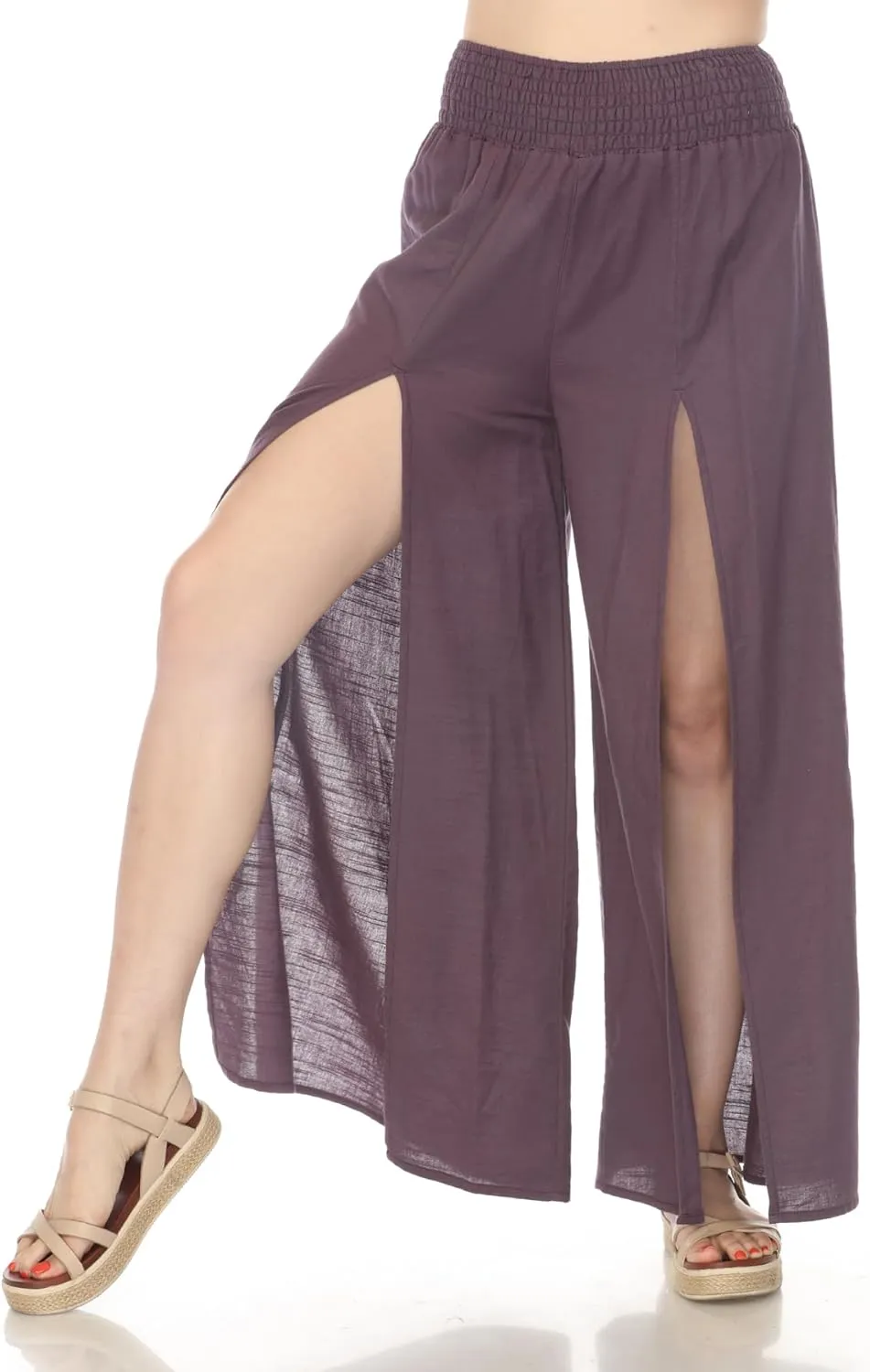 Homespun Split Harem Pants