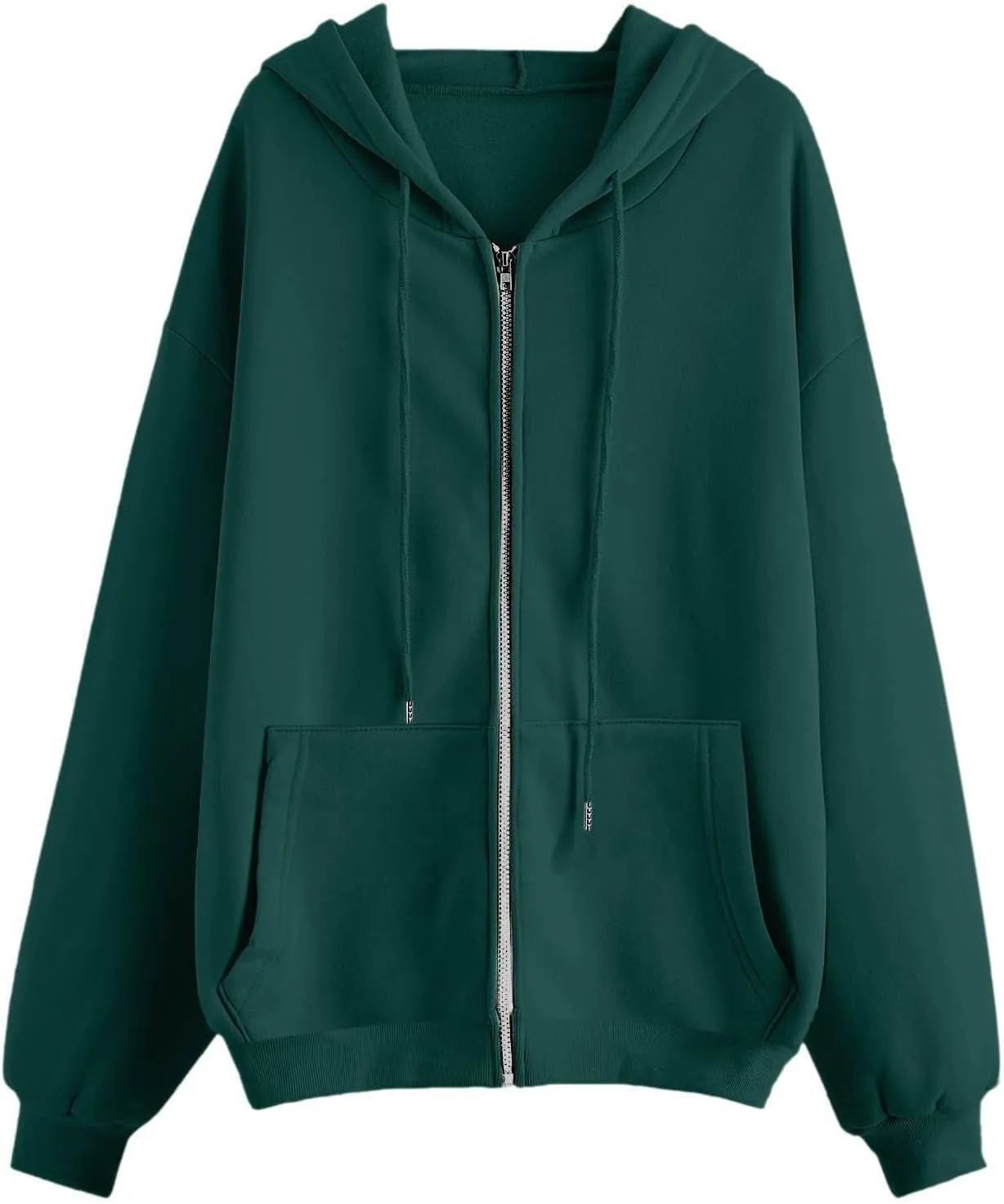 Hoodies for Women Cute Hoodies Teen Girl Fall Jacket Oversized Sweatshirts Casual Drawstring Zip Up Y2K Hoodie with Pocket