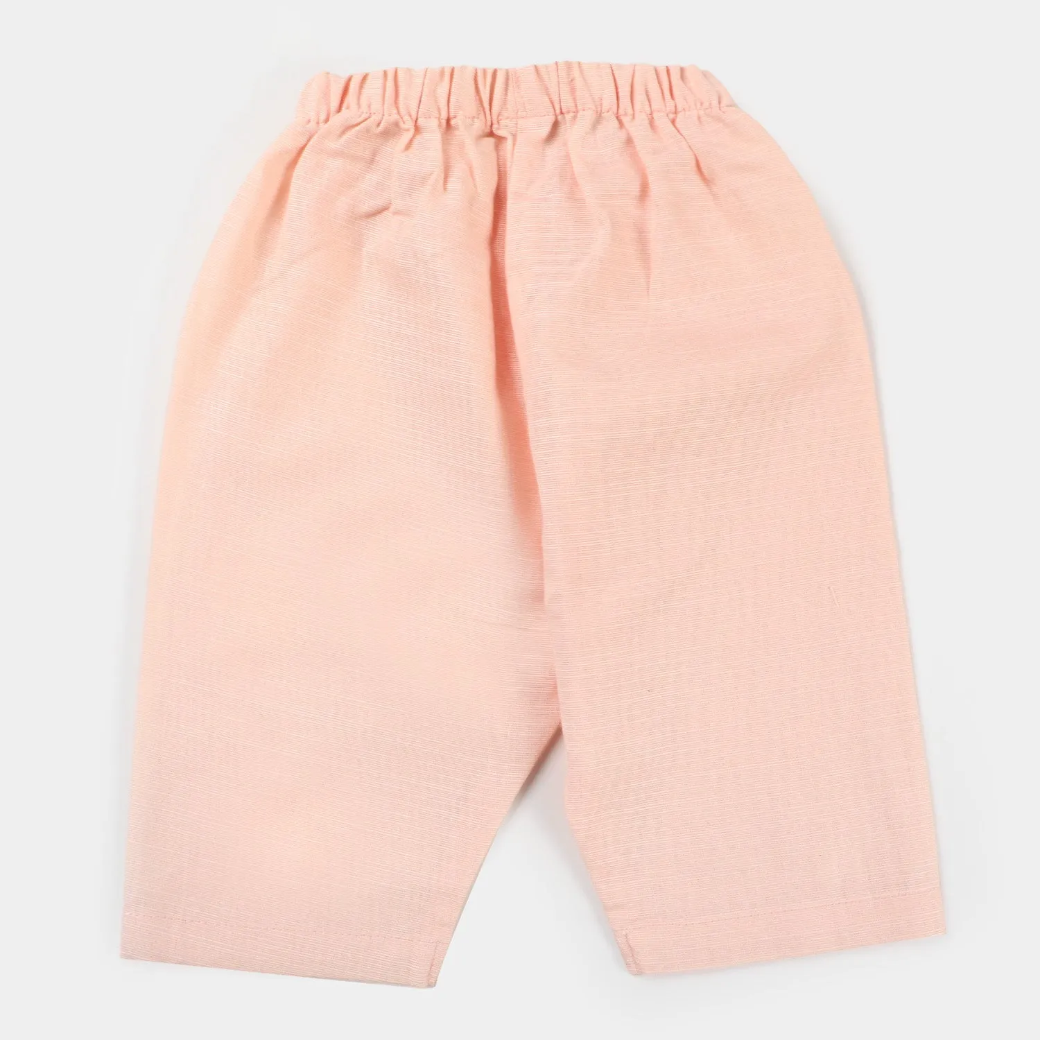 Infant Boys Cotton 3PCs Suit - Light Peach