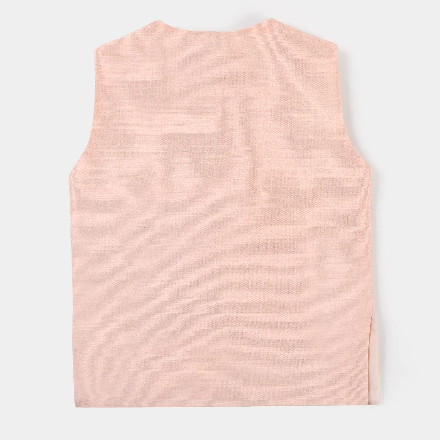 Infant Boys Cotton 3PCs Suit - Light Peach