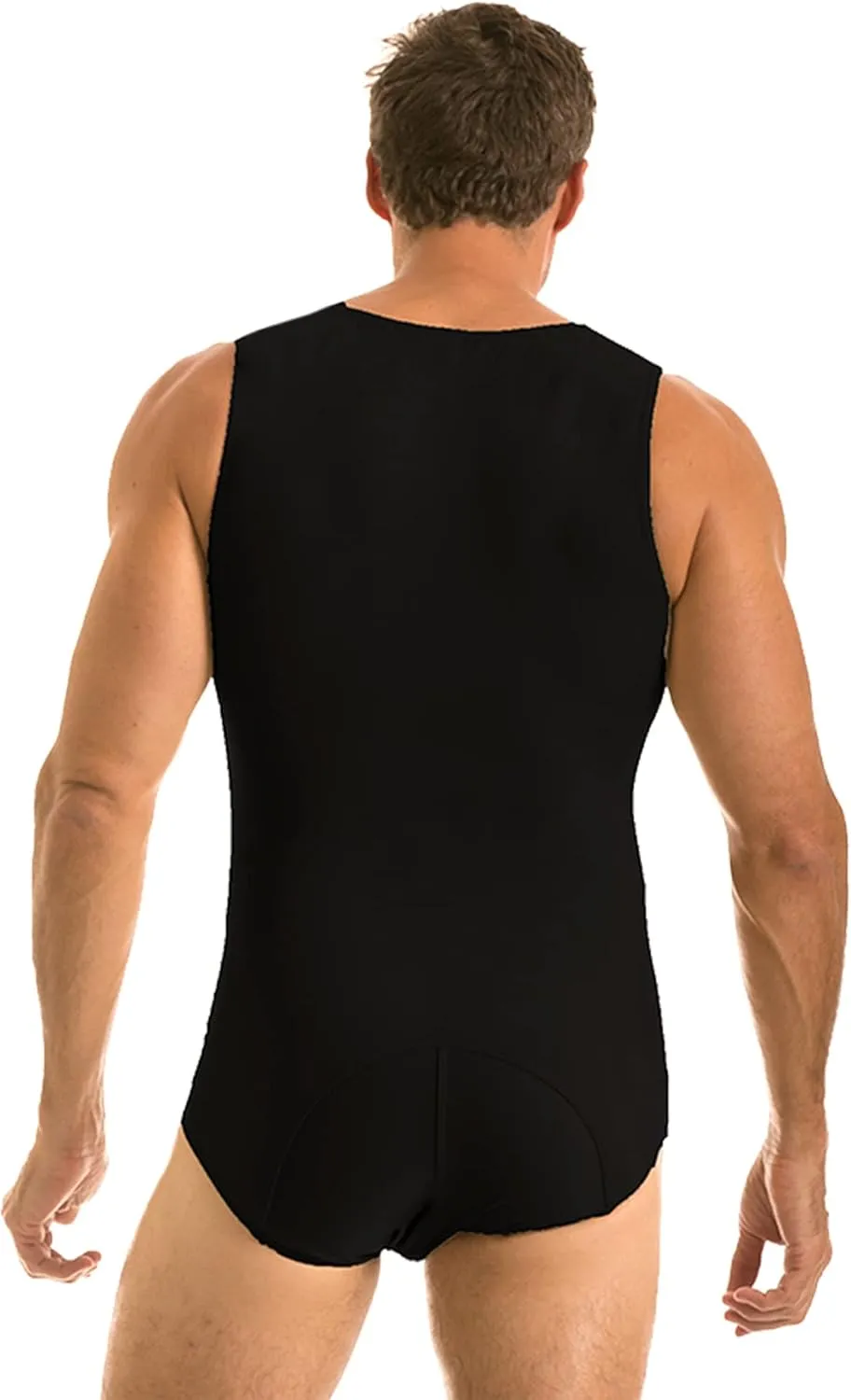 Insta Slim Mens Compression Slimming Tank Bodysuit (made in the USA)