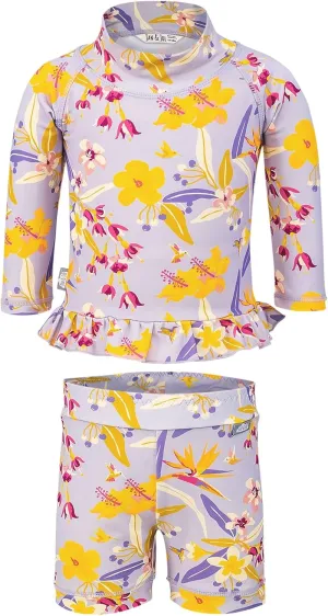 JAN & JUL Long Sleeve 2-pc UV Swim-Suit Set with Shorts (Baby, Toddler, Kids)