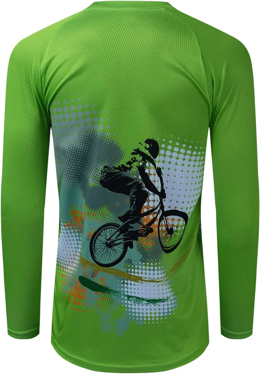JPOJPO Women's Cycling Jersey MTB Downhill T-Shirt Long Sleeve Motorcycle Motocross Off-Road Clothing Quick-Dry S-XXL