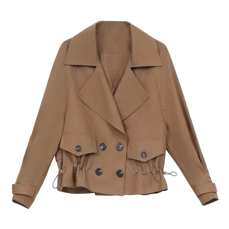 Korean Style Short Fashion Trench Coat (50% OFF)