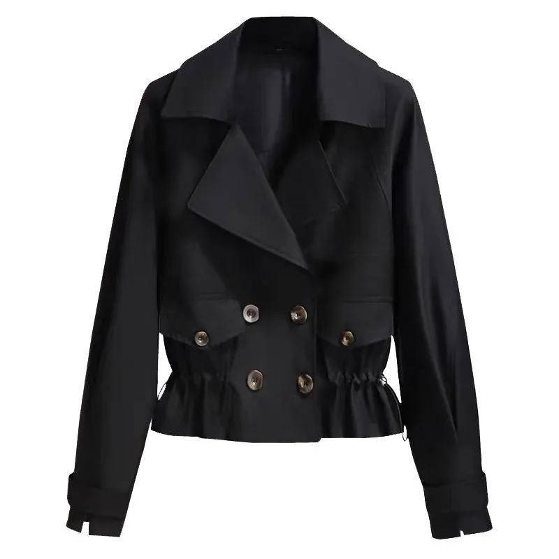 Korean Style Short Fashion Trench Coat (50% OFF)