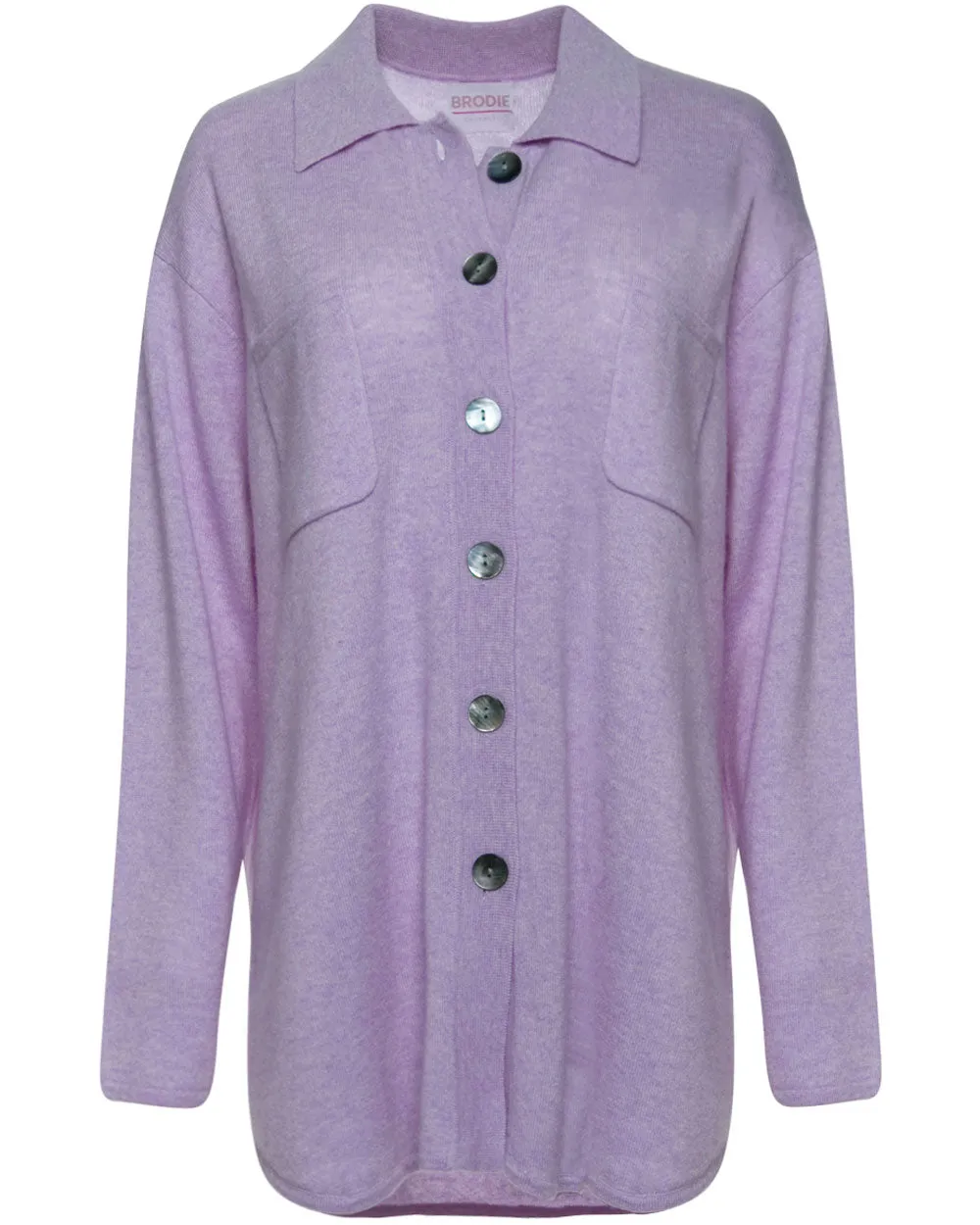 Lavender Oversized Luxe Imogen Sweater Jacket