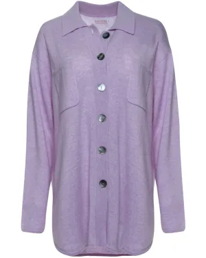 Lavender Oversized Luxe Imogen Sweater Jacket