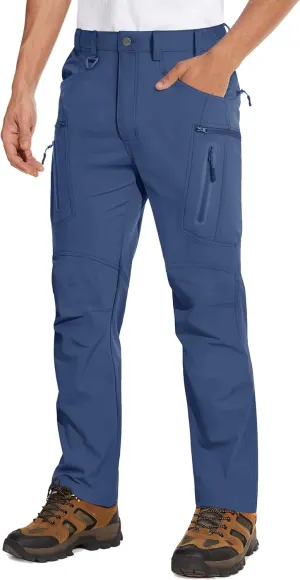 MAGCOMSEN Men's Tactical Pants Water Repellent 8 Pockets Ripstop Hiking Trousers Lightweight Work Pants