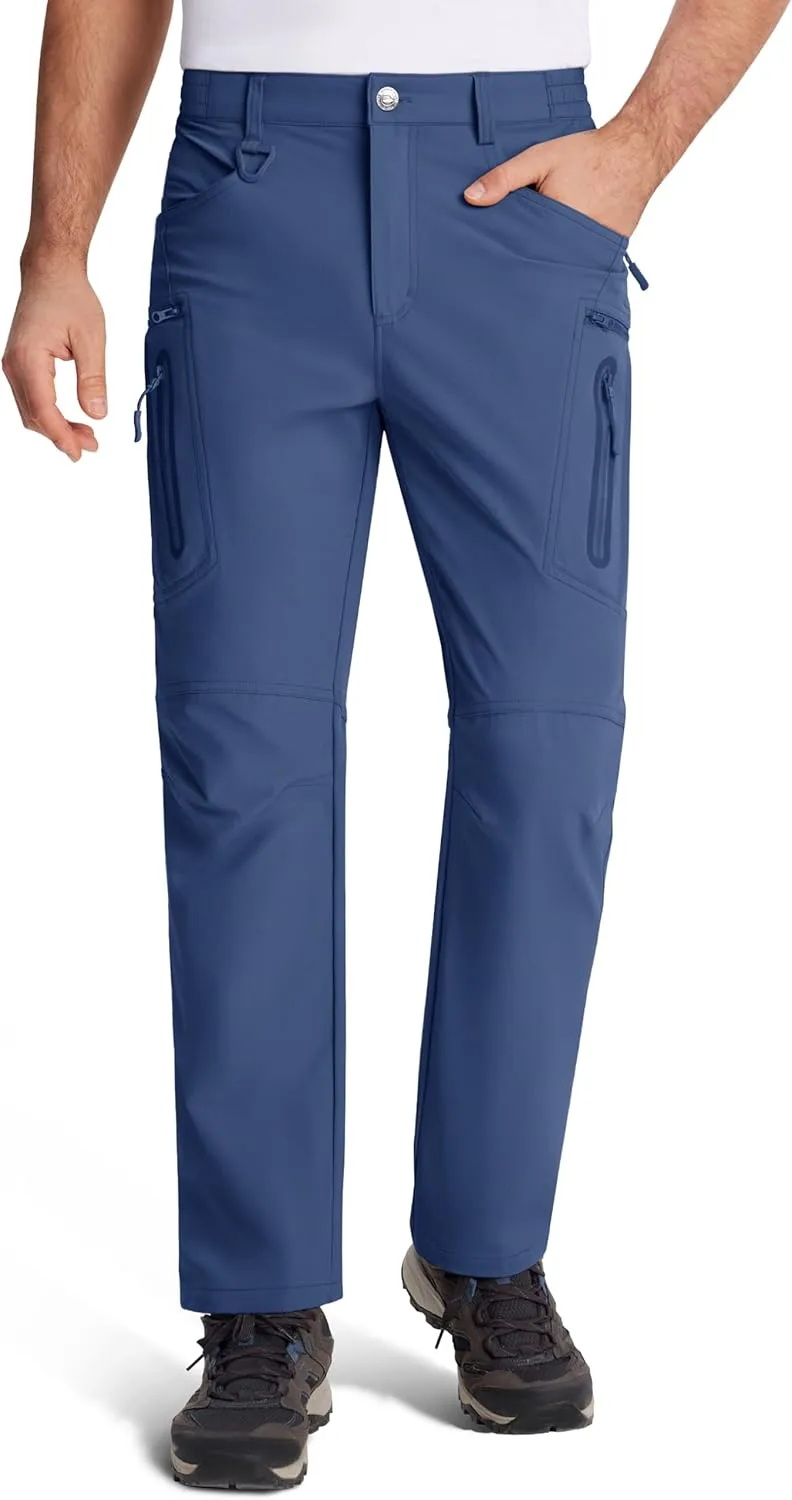 MAGCOMSEN Men's Tactical Pants Water Repellent 8 Pockets Ripstop Hiking Trousers Lightweight Work Pants