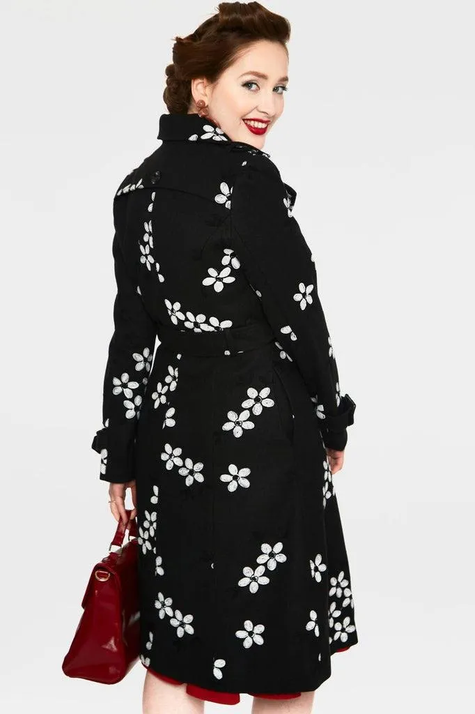Marjorie Floral Trench Coat