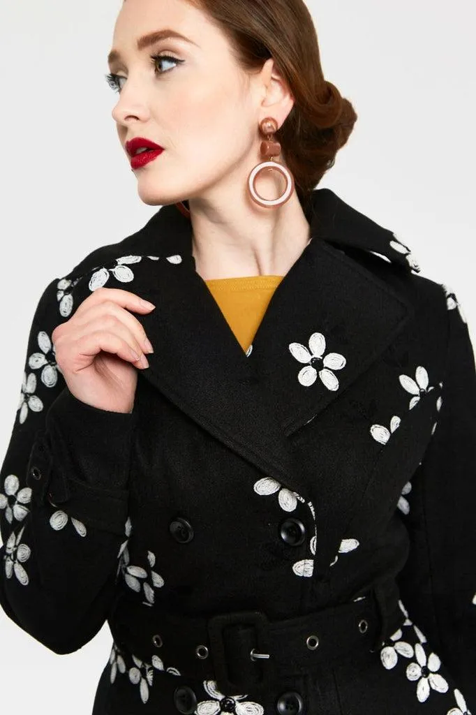 Marjorie Floral Trench Coat