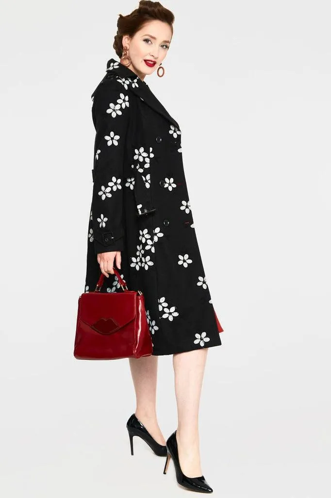 Marjorie Floral Trench Coat