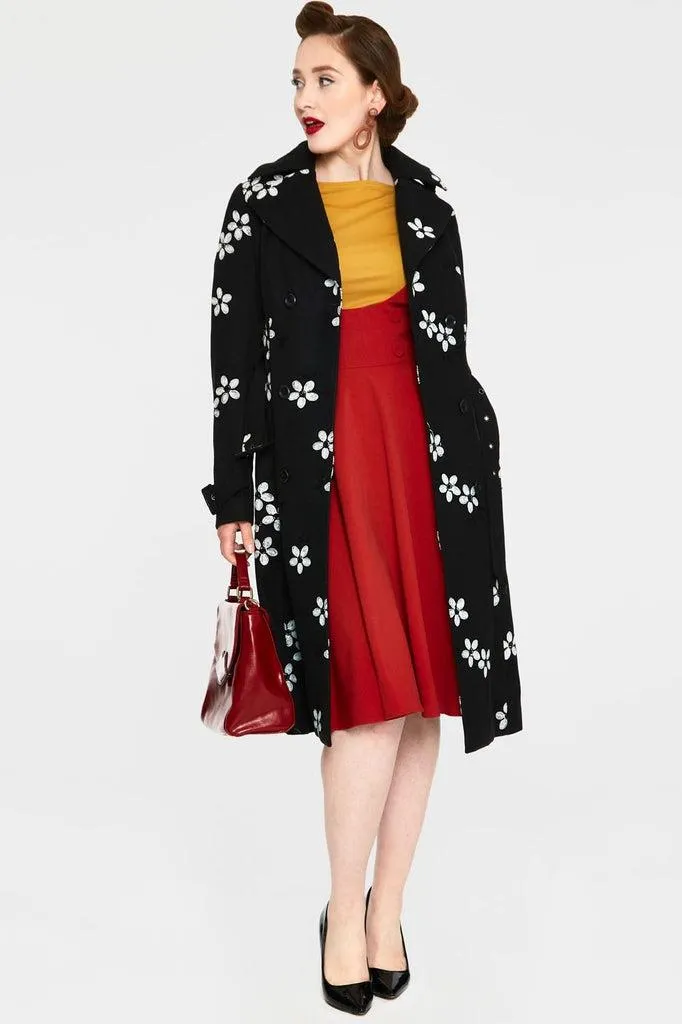 Marjorie Floral Trench Coat