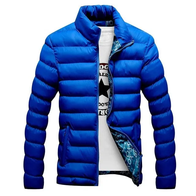 Men 2019 Fashion Stand Collar Parka winter Jacket M-6XL