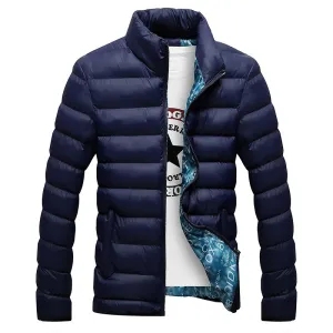 Men 2019 Fashion Stand Collar Parka winter Jacket M-6XL