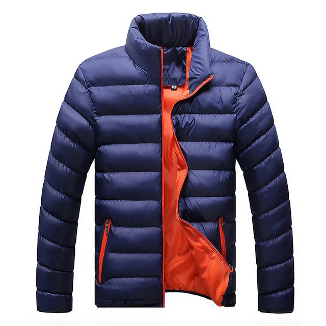 Men 2019 Fashion Stand Collar Parka winter Jacket M-6XL