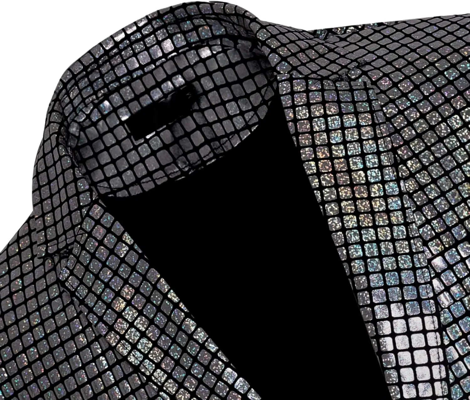 Men's 70s Disco Outfit Rainbow Suit Sequin Jacket and Pants Halloween Party Costume