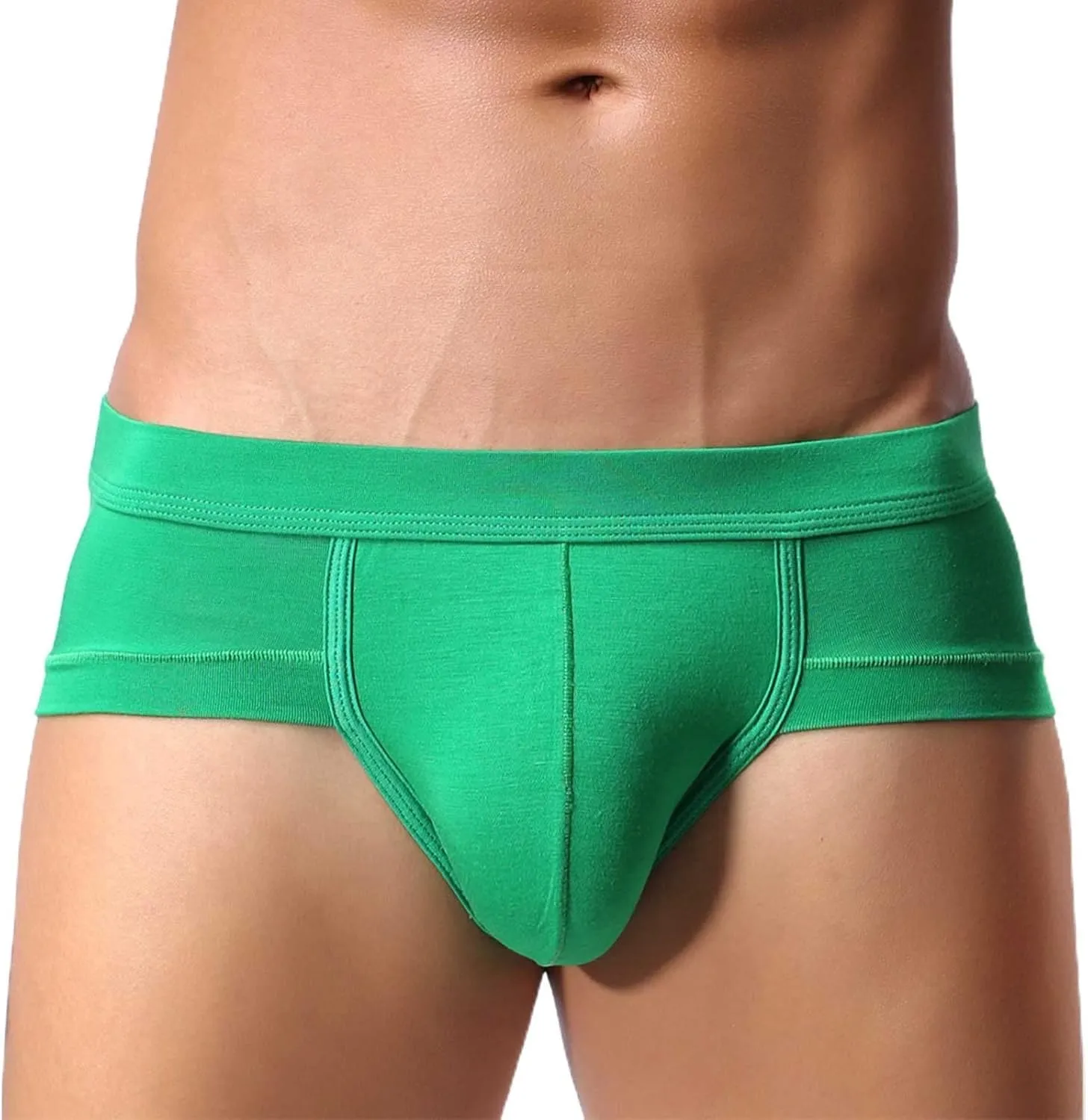 Men's Solid Color Underwear U Shaped Low Waist Briefs Men's Underwear Tucked Briefs