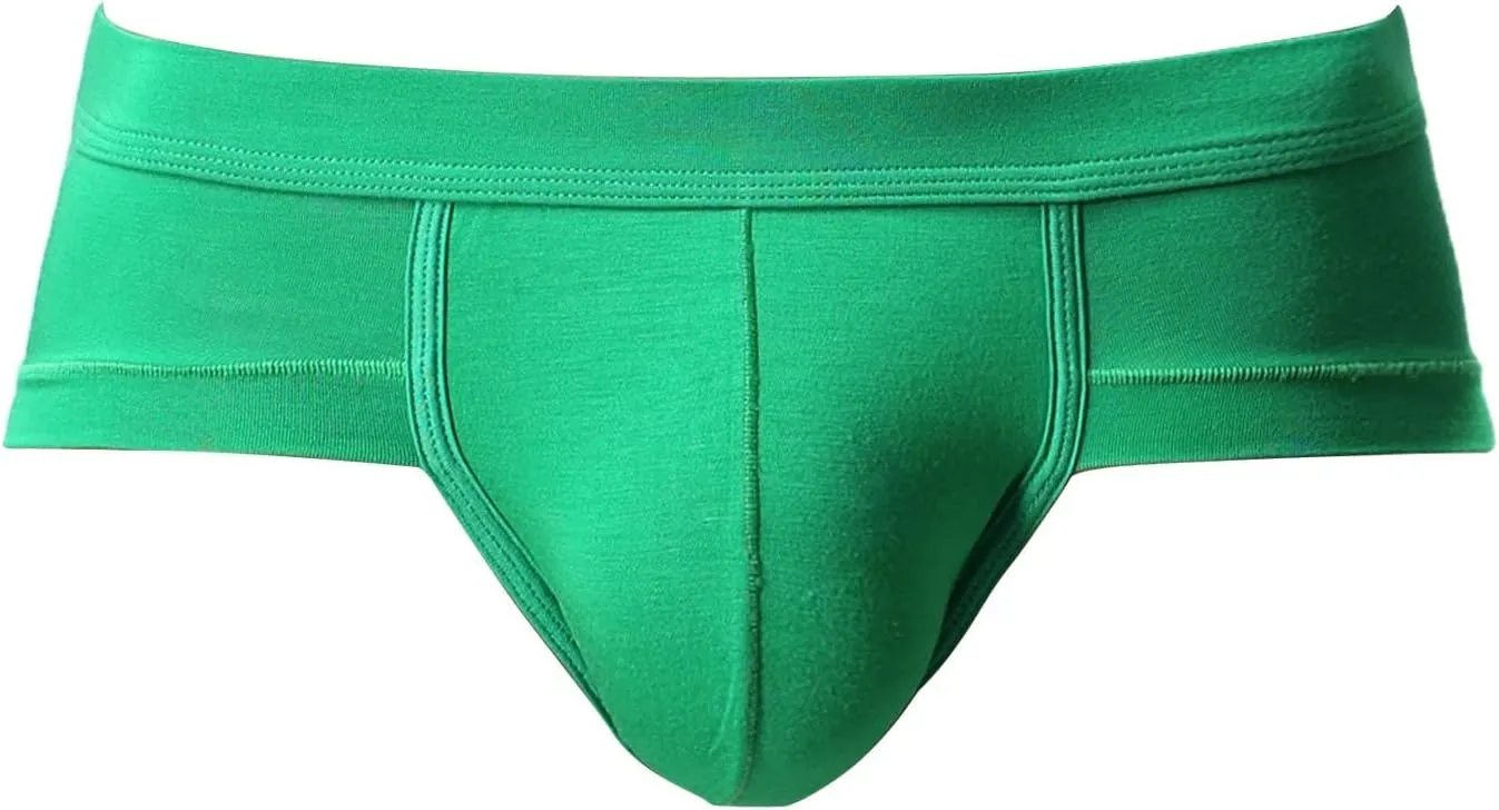 Men's Solid Color Underwear U Shaped Low Waist Briefs Men's Underwear Tucked Briefs